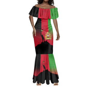 Malawi Independence Day 6 July Mermaid Dress Malawian Flag Grunge Soldier