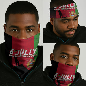Malawi Independence Day 6 July Neck Gaiter Malawian Flag Grunge Soldier