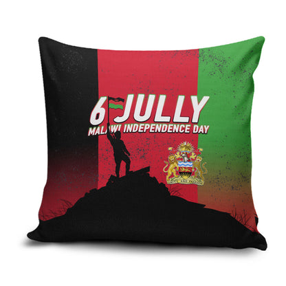 Malawi Independence Day 6 July Pillow Cover Malawian Flag Grunge Soldier