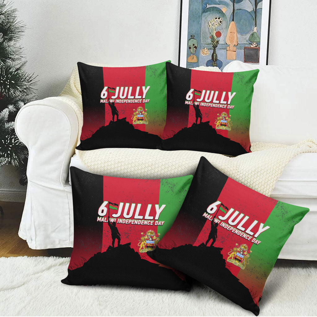 Malawi Independence Day 6 July Pillow Cover Malawian Flag Grunge Soldier