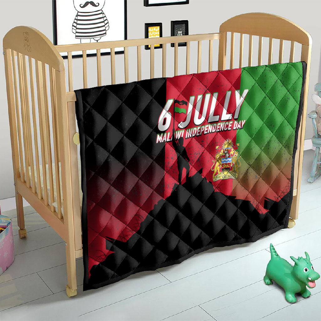 Malawi Independence Day 6 July Quilt Malawian Flag Grunge Soldier