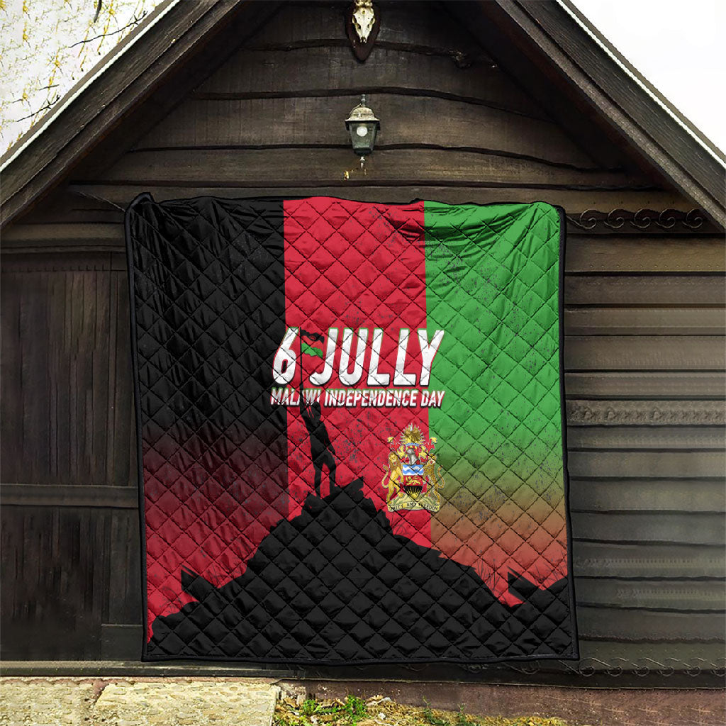 Malawi Independence Day 6 July Quilt Malawian Flag Grunge Soldier