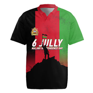 Malawi Independence Day 6 July Rugby Jersey Malawian Flag Grunge Soldier