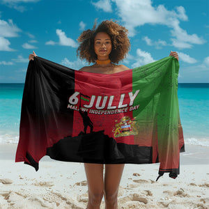 Malawi Independence Day 6 July Sarong Malawian Flag Grunge Soldier