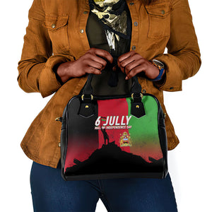 Malawi Independence Day 6 July Shoulder Handbag Malawian Flag Grunge Soldier