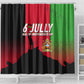 Malawi Independence Day 6 July Shower Curtain Malawian Flag Grunge Soldier
