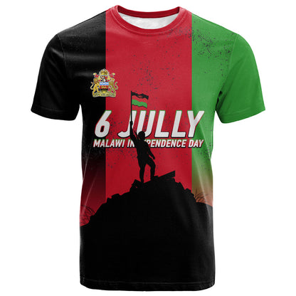 Malawi Independence Day 6 July T shirt Malawian Flag Grunge Soldier