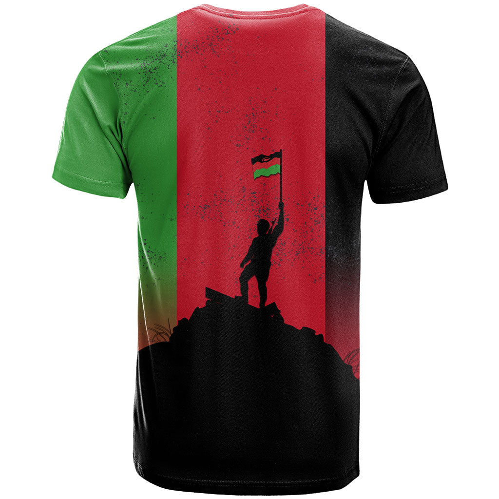 Malawi Independence Day 6 July T shirt Malawian Flag Grunge Soldier