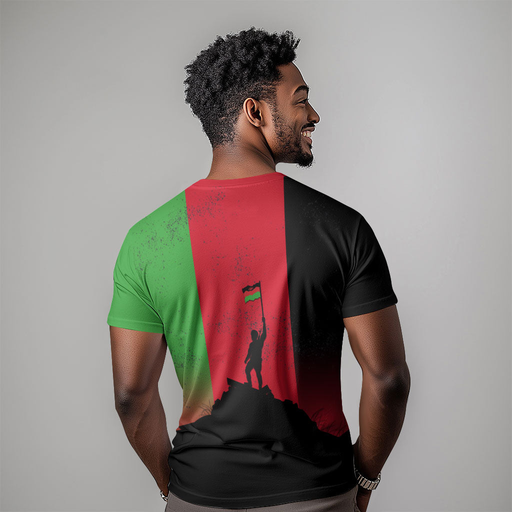 Malawi Independence Day 6 July T shirt Malawian Flag Grunge Soldier