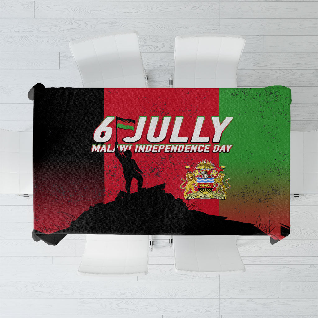 Malawi Independence Day 6 July Tablecloth Malawian Flag Grunge Soldier