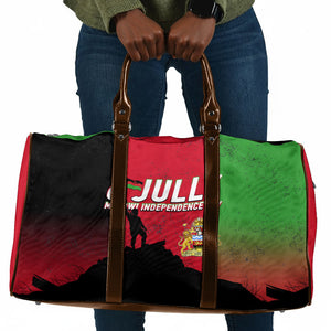 Malawi Independence Day 6 July Travel Bag Malawian Flag Grunge Soldier