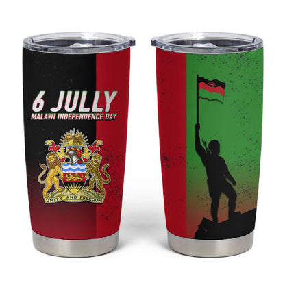 Malawi Independence Day 6 July Tumbler Cup Malawian Flag Grunge Soldier