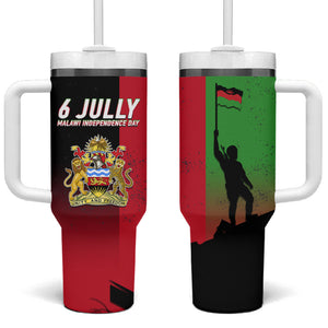 Malawi Independence Day 6 July Tumbler With Handle Malawian Flag Grunge Soldier