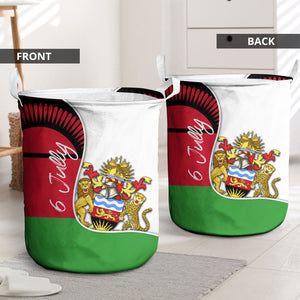 Malawi Independence Day 6 July Laundry Basket Malawian Coat Of Arms Flag Ribbon