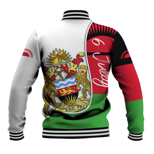 Malawi Independence Day 6 July Baseball Jacket Malawian Coat Of Arms Flag Ribbon