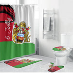 Malawi Independence Day 6 July Bathroom Set Malawian Coat Of Arms Flag Ribbon