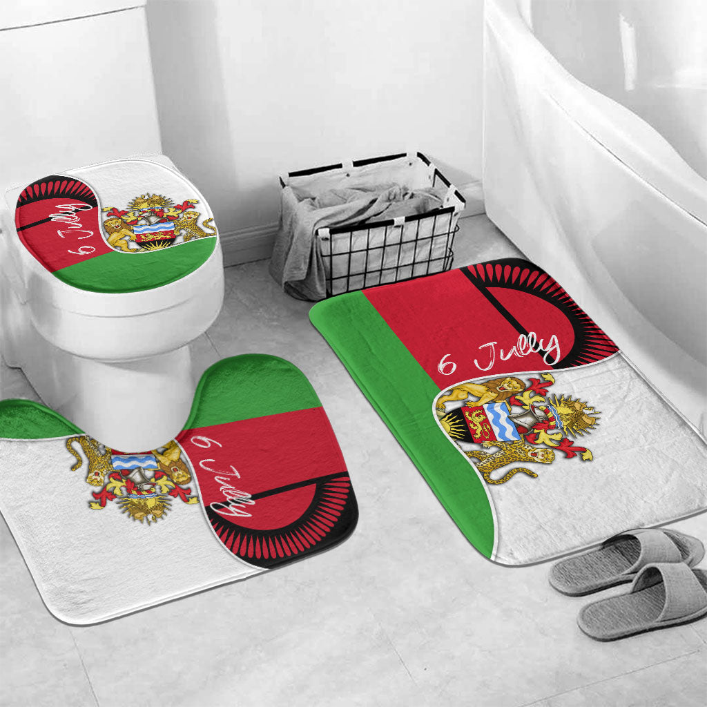 Malawi Independence Day 6 July Bathroom Set Malawian Coat Of Arms Flag Ribbon
