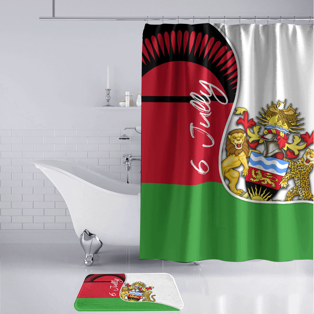 Malawi Independence Day 6 July Bathroom Set Malawian Coat Of Arms Flag Ribbon