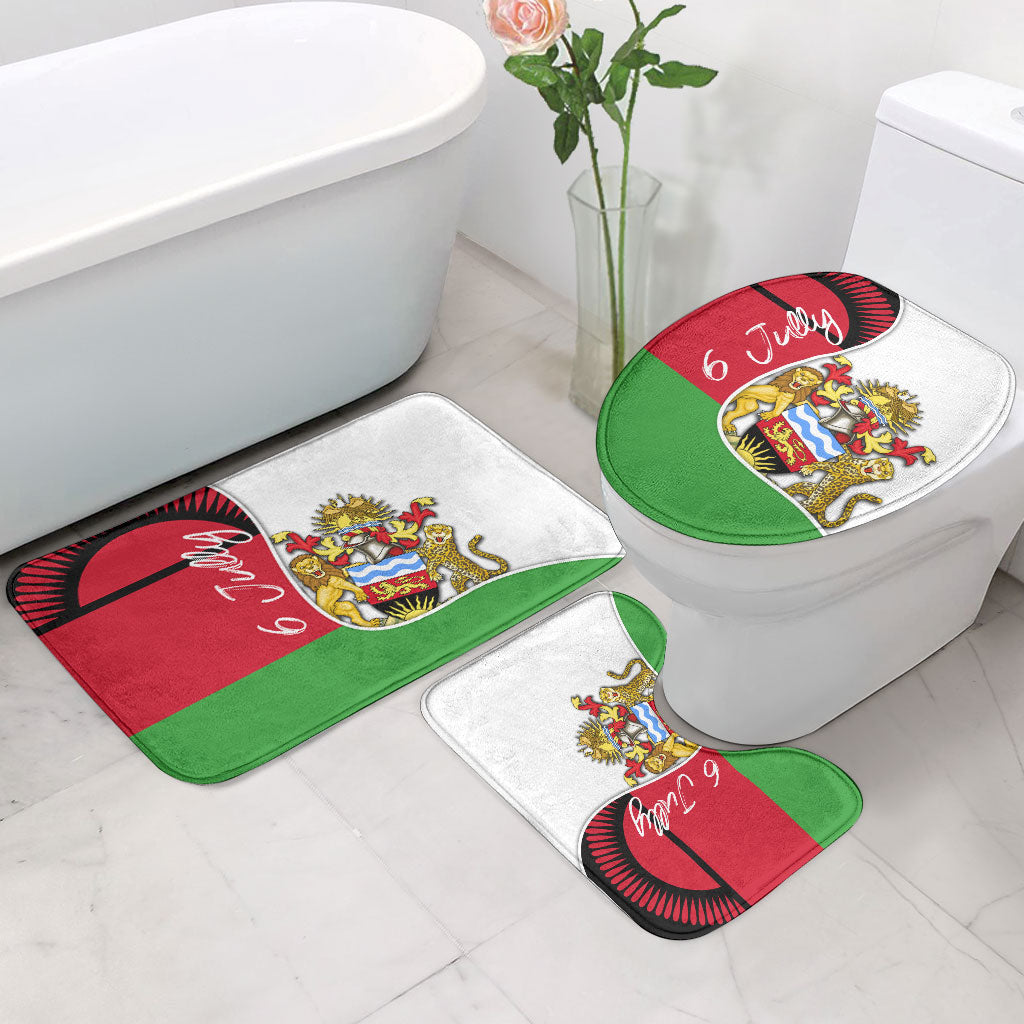 Malawi Independence Day 6 July Bathroom Set Malawian Coat Of Arms Flag Ribbon