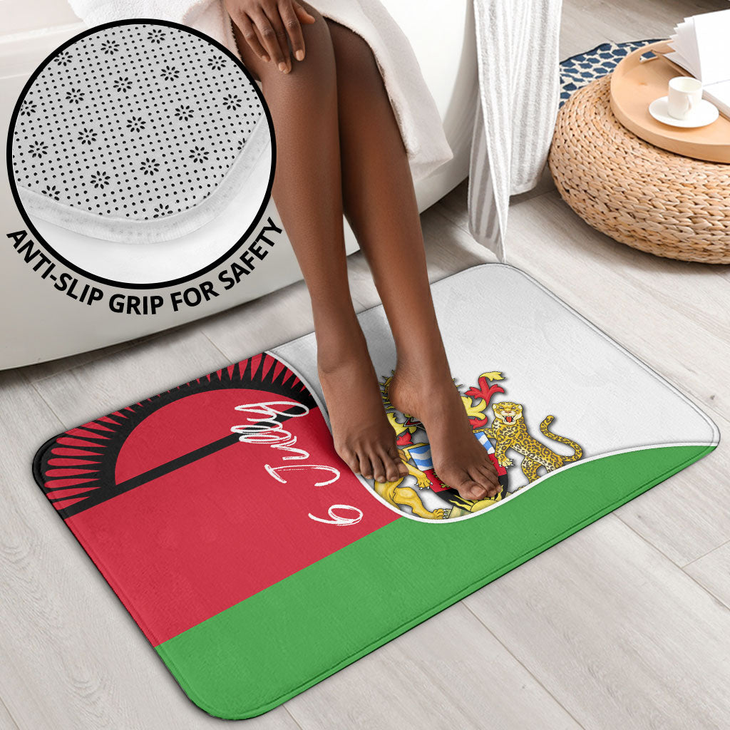 Malawi Independence Day 6 July Bathroom Set Malawian Coat Of Arms Flag Ribbon