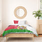 Malawi Independence Day 6 July Bedding Set Malawian Coat Of Arms Flag Ribbon