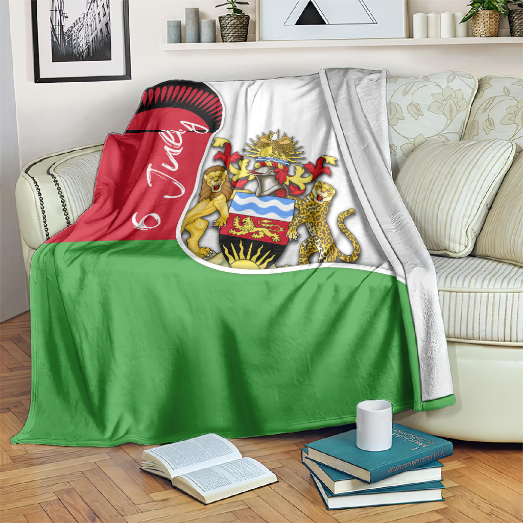 Malawi Independence Day 6 July Blanket Malawian Coat Of Arms Flag Ribbon