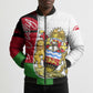 Malawi Independence Day 6 July Bomber Puffer Jacket Malawian Coat Of Arms Flag Ribbon