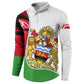 Malawi Independence Day 6 July Button Sweatshirt Malawian Coat Of Arms Flag Ribbon