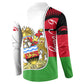 Malawi Independence Day 6 July Button Sweatshirt Malawian Coat Of Arms Flag Ribbon