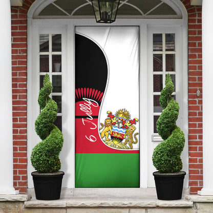 Malawi Independence Day 6 July Door Cover Malawian Coat Of Arms Flag Ribbon