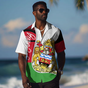 Malawi Independence Day 6 July Hawaiian Shirt Malawian Coat Of Arms Flag Ribbon