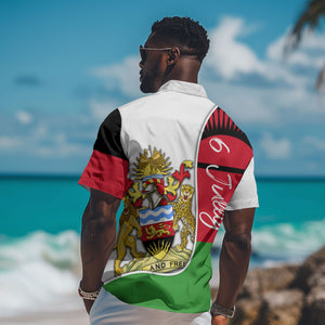 Malawi Independence Day 6 July Hawaiian Shirt Malawian Coat Of Arms Flag Ribbon