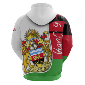 Malawi Independence Day 6 July Hoodie Malawian Coat Of Arms Flag Ribbon