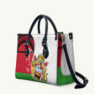 Malawi Independence Day 6 July Leather Bag Malawian Coat Of Arms Flag Ribbon