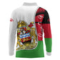 Malawi Independence Day 6 July Long Sleeve Polo Shirt Malawian Coat Of Arms Flag Ribbon