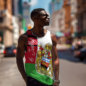 Malawi Independence Day 6 July Men Tank Top Malawian Coat Of Arms Flag Ribbon