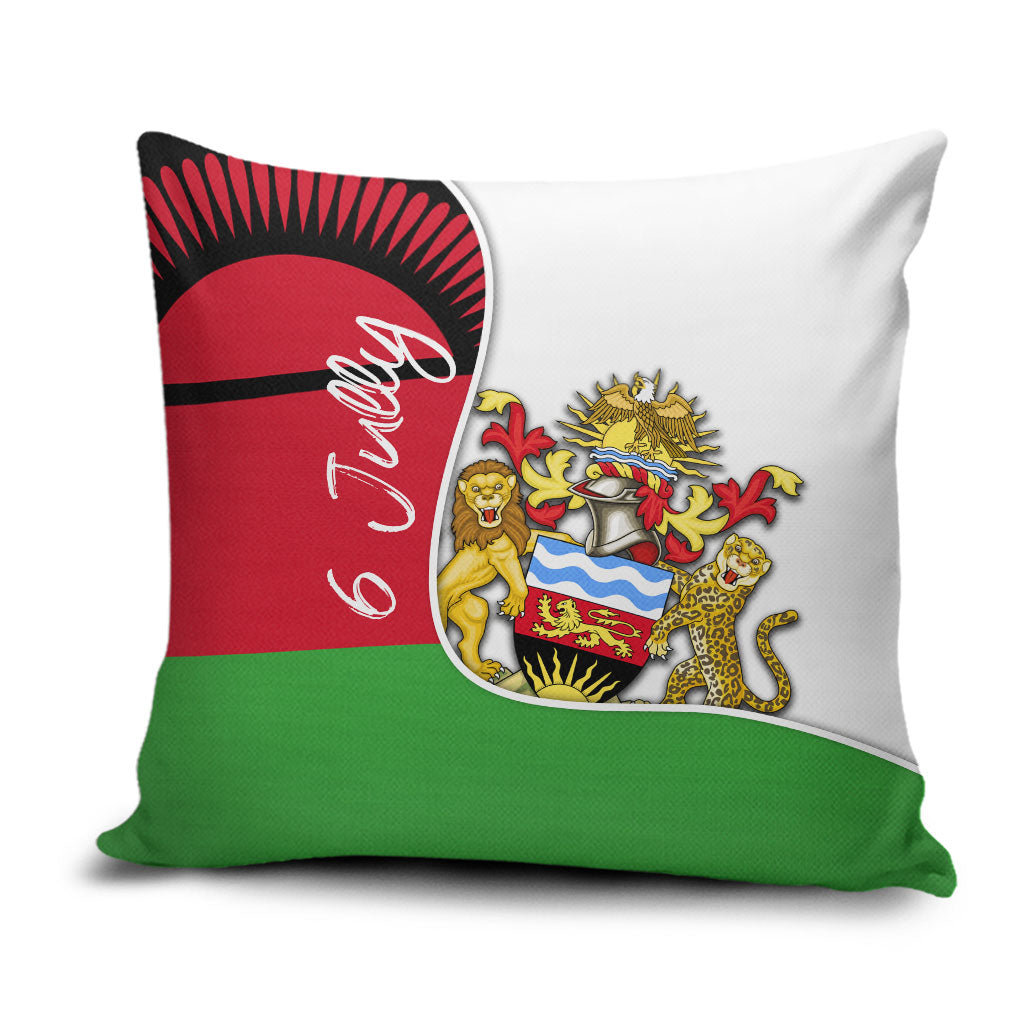 Malawi Independence Day 6 July Pillow Cover Malawian Coat Of Arms Flag Ribbon