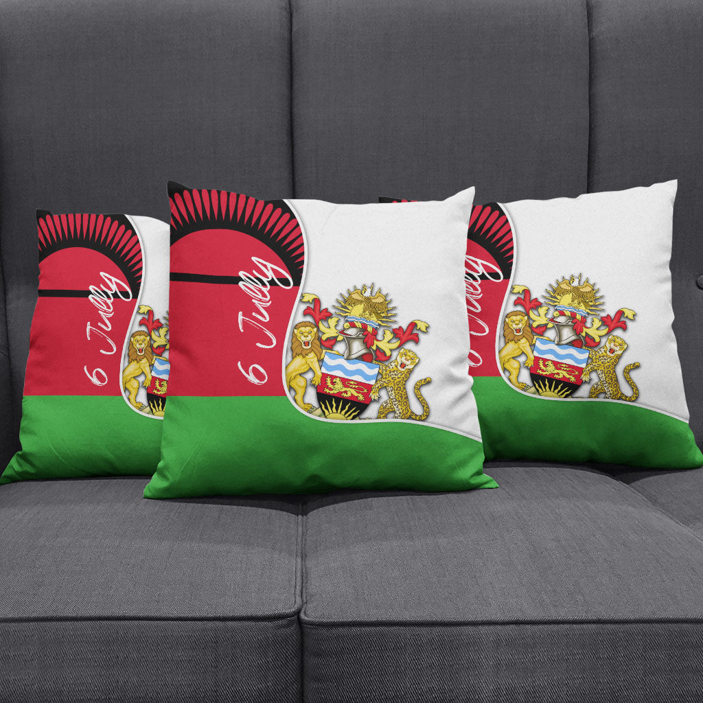 Malawi Independence Day 6 July Pillow Cover Malawian Coat Of Arms Flag Ribbon