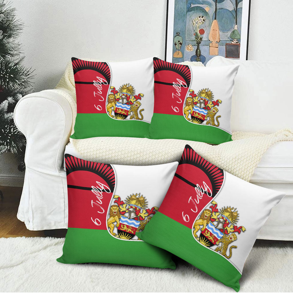 Malawi Independence Day 6 July Pillow Cover Malawian Coat Of Arms Flag Ribbon