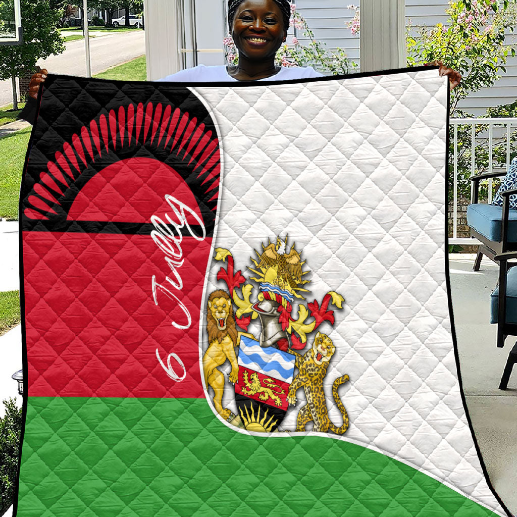 Malawi Independence Day 6 July Quilt Malawian Coat Of Arms Flag Ribbon