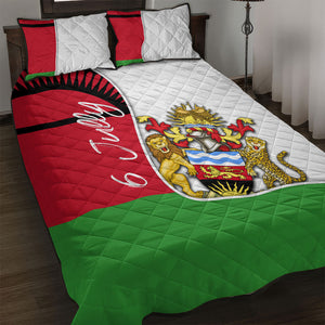 Malawi Independence Day 6 July Quilt Bed Set Malawian Coat Of Arms Flag Ribbon
