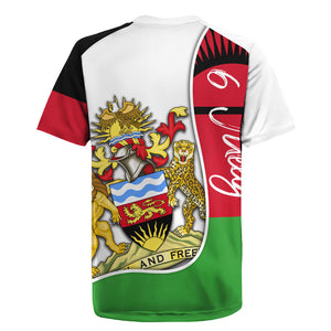 Malawi Independence Day 6 July Rugby Jersey Malawian Coat Of Arms Flag Ribbon