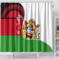 Malawi Independence Day 6 July Shower Curtain Malawian Coat Of Arms Flag Ribbon