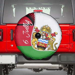 Malawi Independence Day 6 July Spare Tire Cover Malawian Coat Of Arms Flag Ribbon