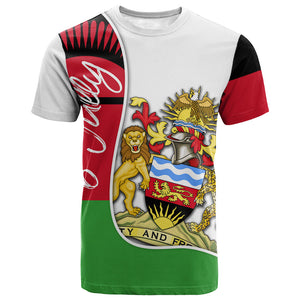 Malawi Independence Day 6 July T shirt Malawian Coat Of Arms Flag Ribbon