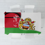 Malawi Independence Day 6 July Tablecloth Malawian Coat Of Arms Flag Ribbon