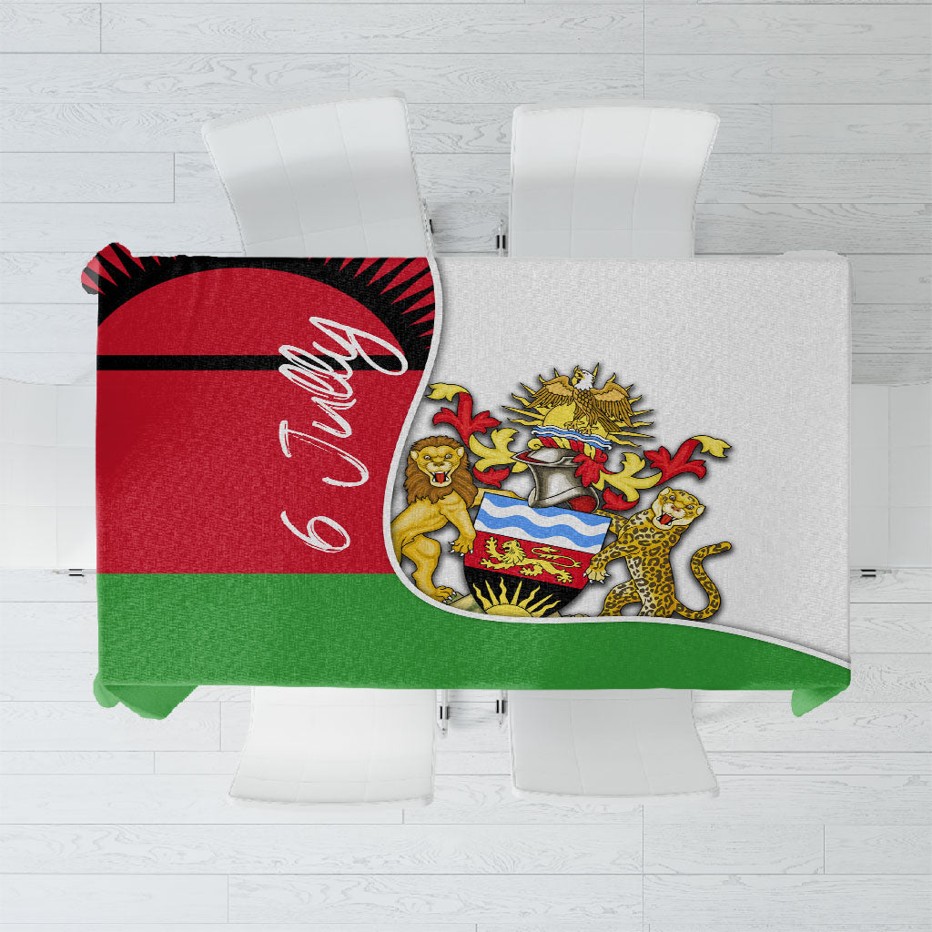 Malawi Independence Day 6 July Tablecloth Malawian Coat Of Arms Flag Ribbon