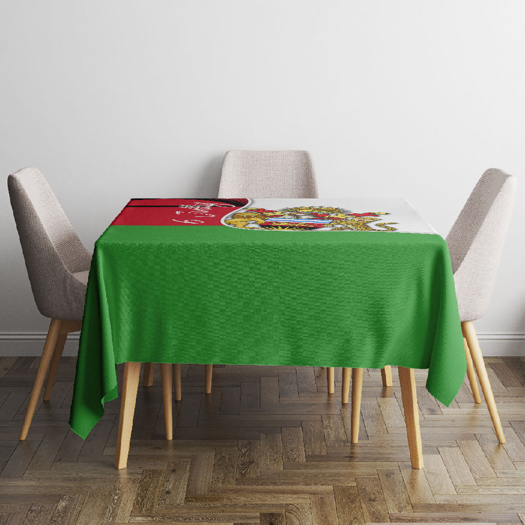 Malawi Independence Day 6 July Tablecloth Malawian Coat Of Arms Flag Ribbon