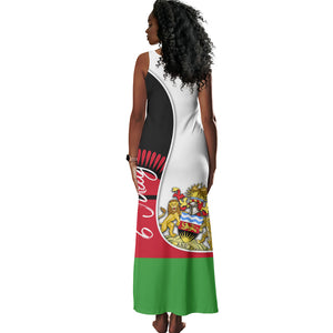 Malawi Independence Day 6 July Tank Maxi Dress Malawian Coat Of Arms Flag Ribbon