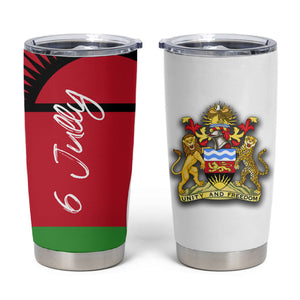 Malawi Independence Day 6 July Tumbler Cup Malawian Coat Of Arms Flag Ribbon